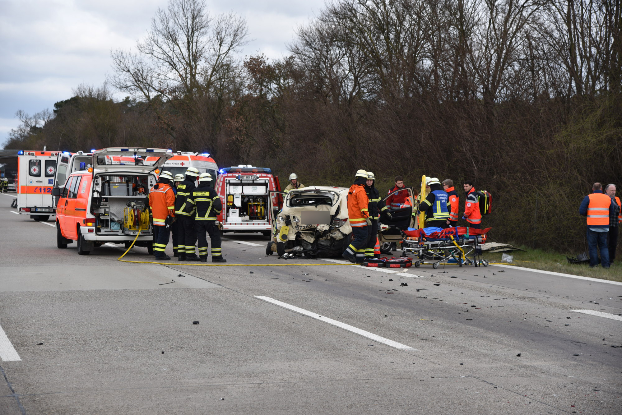 Schwerer Unfall auf A6 Radio Regenbogen