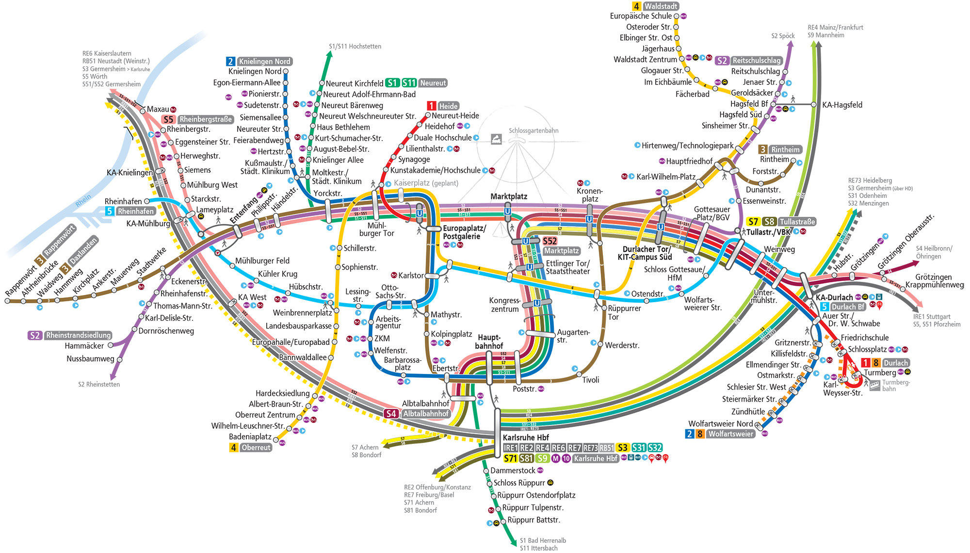 Karlsruhe Netzplan